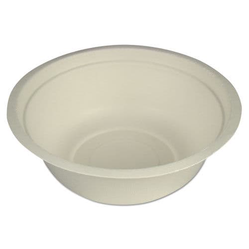 Compostable Tableware, 16oz Bowl, Beige, 500/Carton