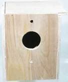 Wood Nesting Box - 5" x 8" x 8.5"H For Parakeets