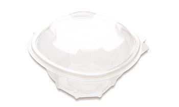 100 x Plastic Hinged Food Diamond Shape Salad Containers 375cc also Ideal for Fruit or Cake Display
