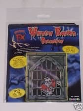 HALLOWEEN: WINDOW BANNER DECORATION - DRACULA (2 PACK)