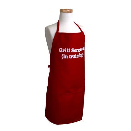 Flirty Aprons Boy's Original Grill Sergeant in Training Apron, Red by Flirty Aprons