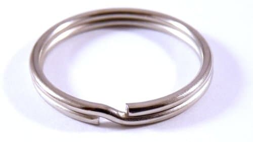 Key Ring Hardened Nickel-Plated 100 pcs (15 mm)