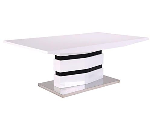 Midas Quality Leona High Gloss Coffee Table White &amp; Black