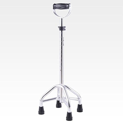 Old Man's Crutches Adjustable Quad Cane - Walking Stick Four-legged balance Crutches Designed for Disabled People Non-slip Wear-resistant