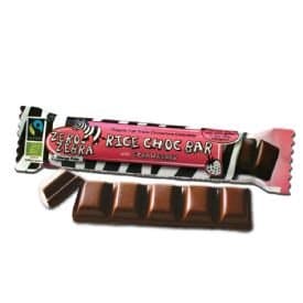 Zero Zebra Org Rice Choc Bar Strawberry 35 g x 1