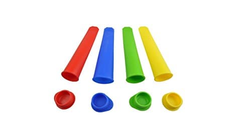 8 Pack Silicone Ice Pop Mould Set - Flexible &amp; Durable for Mess-Free Freezing &amp; Easy Cleanup - BPA Free, FDA Approved, Food Grade Silicone