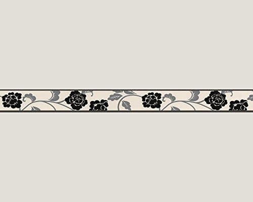 A.S. Création Only Borders 10 Self-Adhesive Border 5.00 m x 0.05 m Metallic Black White Made in Germany 261014 2610-14The Forest Stewardship Council