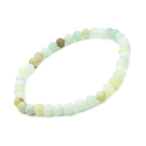 Amazonite Semi-Precious Stone Bracelet with 4 mm BeadsProtective Stone.