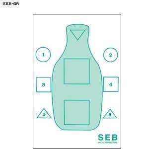 SWAT TEAM SEB TRAINING TARGET IN GREEN 50 PACK by Law Enforcement Targets