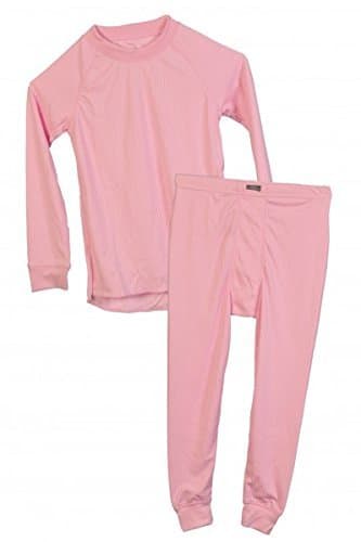 Five Seasons Superkids Base Layer Set Top and Bottom Thermal Underwear Pink 11-12 Years