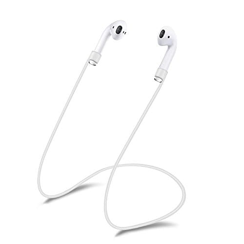 iPhone 7 AirPods Strap Connector - LECASO iPhone 7 & iPhone 7 Plus Apple AirPods Strap Lightweight Durable Tangle Free Wire Cable Connector for Apple AirPods , White