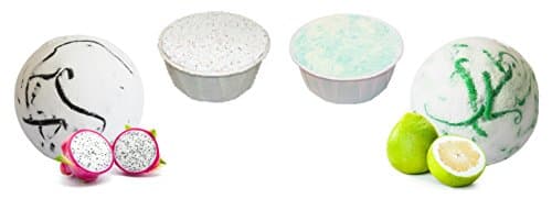 Paradise bathtime Wisdom Pack .Dragon fruit Bath Bomb, Pomelo Bath Bomb, Cup Cake Sensual Healing &amp; Cup Cake Foam Alone