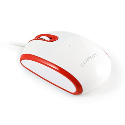 CLiPtec® RZS966 Speed Logic Wired 2 Button 1000Dpi Optical Mouse - Red