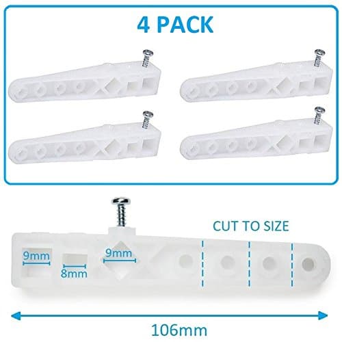 FNX Bathrooms 4 x Universal Standard Replacement Plastic Cistern Lever Handle Lift Arm