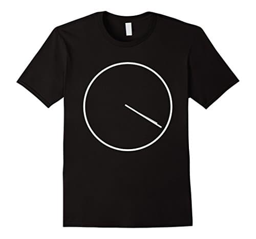 Men's Subtle Stoner 420 Clock T-Shirt Medium Black