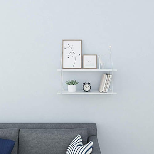 Ceanfly Floating Shelves Wall Mounted Display Ledge Shelf with Bracket for Pictures and Frames Modern Home Decorative