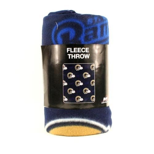 St Louis Rams Fleece Blanket Throw, Repeater Design