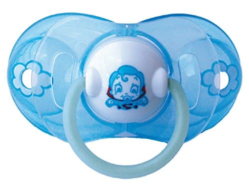 ElemedLatex Smart Pacifier, 0 To 6 Months, Cherry Shape, Light Blu Super Eroe