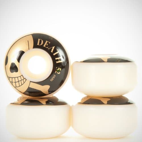 Death Skull Wheels Black/Gold 52mm