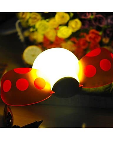 ShangYi Sound Control and Light-dependent Control Night Light Cute Ladybug with Extensible Wings BC20 , purple