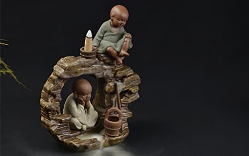 Incense Burner Holder Alloy Backflow Cone Backflow Home Smoke Stick Cone CenserIncense Stick Burner Holder Home Boutique Decoration ( Color : A )