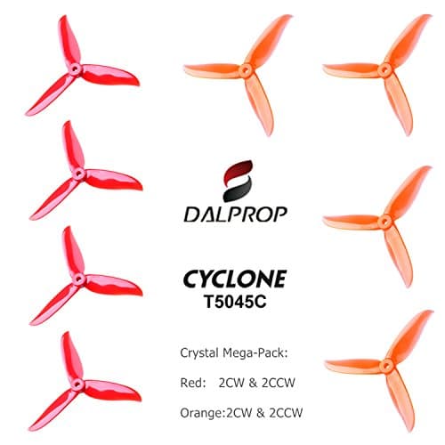 FalcoRC DALPROP CYCLONE Tri-Blade High-Speed Propeller 3 Leaf Props T5045C 4Pairs/8pieces(4CW/4CCW) for Drone Quadcopter FPV RC Racing