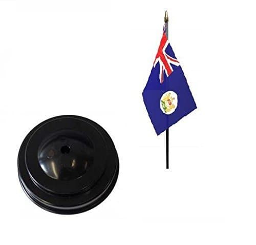 Old Hong Kong Table Small Flag Colonial and Base