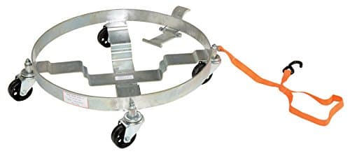 Vestil DRUM-QUAD-C-TLT Tilting Drum Quad Dolly for Better Liquid Extraction, 1200 lbs Capacity by Vestil
