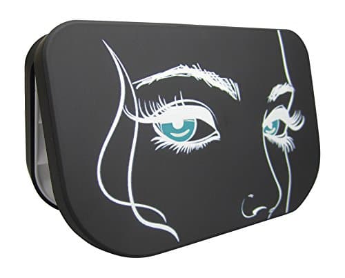 Starfish Spirit False Eyelash Case Holder - Three Tier Box, Organizer for Travel, Storage (Black)