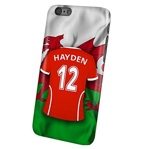 PhotoFancy - iPhone 6 / 6s Premium Case - Personalised Case with the Name Hayden - Design Football Jersey Wales