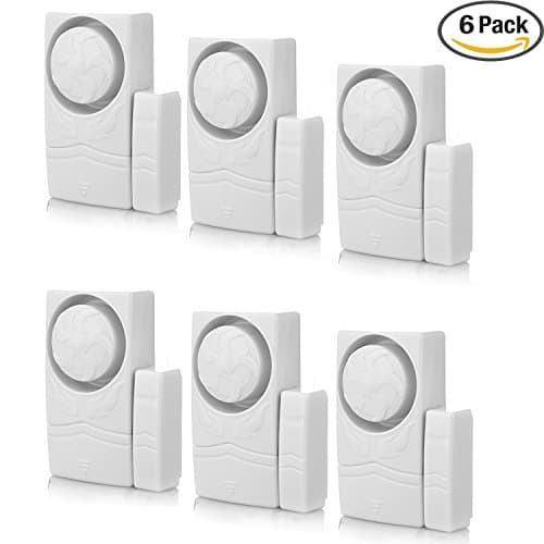 KEYE Wireless Mini Magnetic Home Security Door Window sensor Burglar Alarm Loud 110 dB