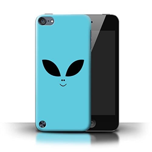 Stuff4 Phone Case/Cover for Apple iPod Touch 5/Turquoise Design/Extraterrestrial Alien Face Collection