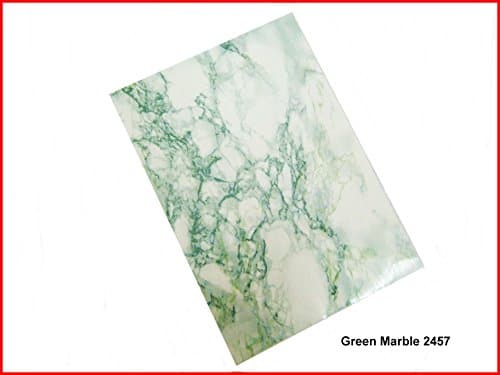 Marble Design White/ Green Sticky Back Self Adhesive A4 Sheet Craft DC FIX Vinyl Sticker 2457