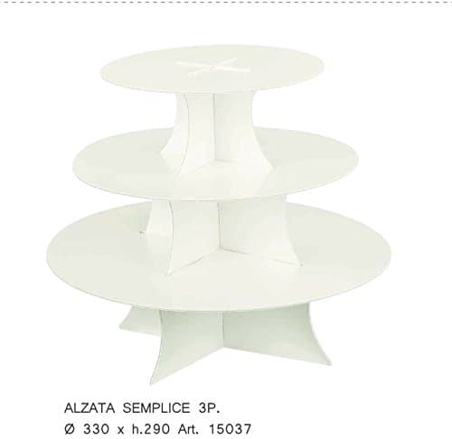 Lifting up Backsplash cardboard 3 floors simple white pearled