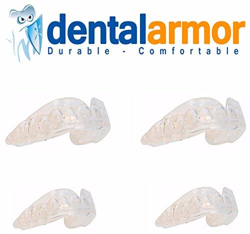 Professional Teeth Dental Guards - 4 PACK - Stops Teeth Grinding, Clenching, Bruxism, Tmj - Includes Fitting Instructions - 4 Custom Teeth Mouth Guards(2 Large, 2 Small) and Storage Case