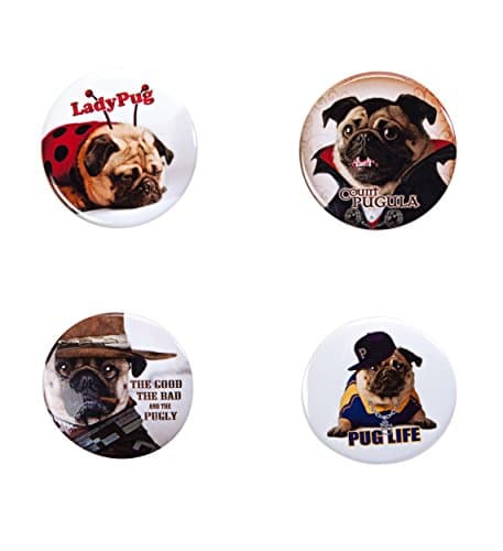 Hot Properties Puggo Pinback Button Set