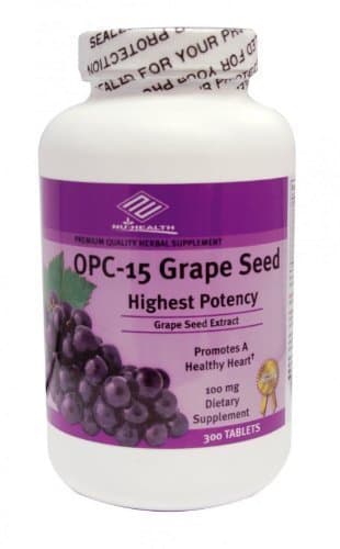 OPC-15 Grape Seed Extract 100 mg, 300 Tabs, Anti-oxidant Good Product by Nu-Health