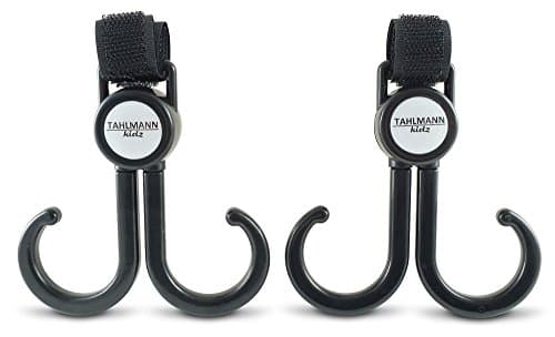 Universal stroller hooks 2pcs - suitable for all strollers, buggys, prams, pushchairs