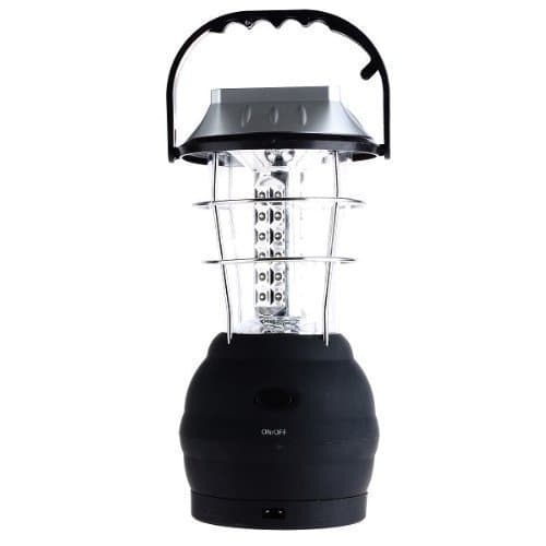 Super Bright Wind-up & Solar 36 LED Camping Lantern Tent Lamp with Hook
