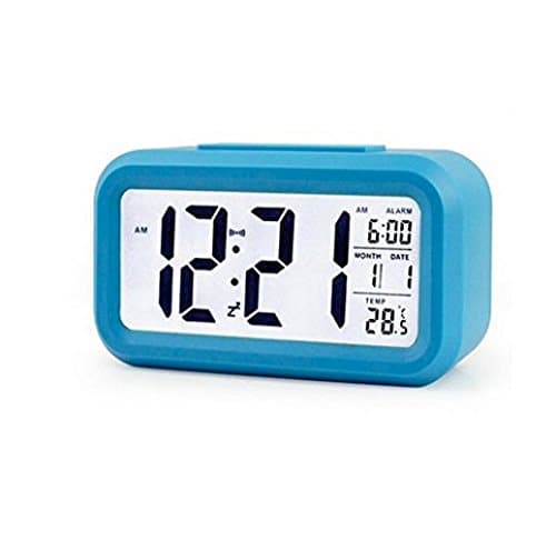 RuiChy LED Alarm Clock with Night Sensor and Light Sensor Digital Clock Digital Alarm Clock