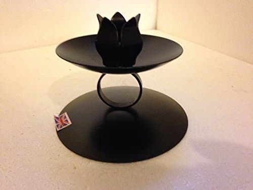 Ashleys workshop Black metal ironwork dinner candle holder ring design