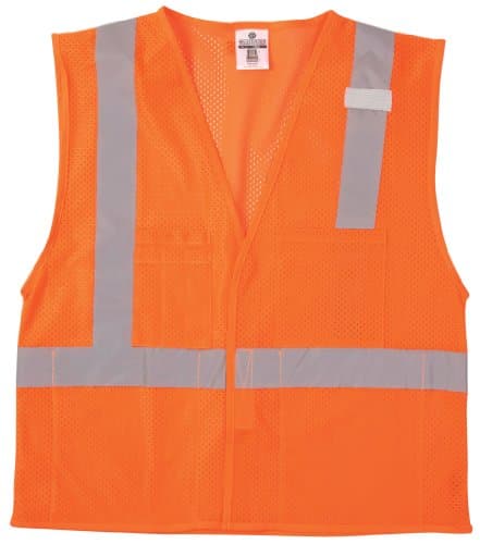 ML KISHIGO1084 Ultra-Cool Polyester Velcro Front Multi Pocket Vest, 3X-Large, Orange