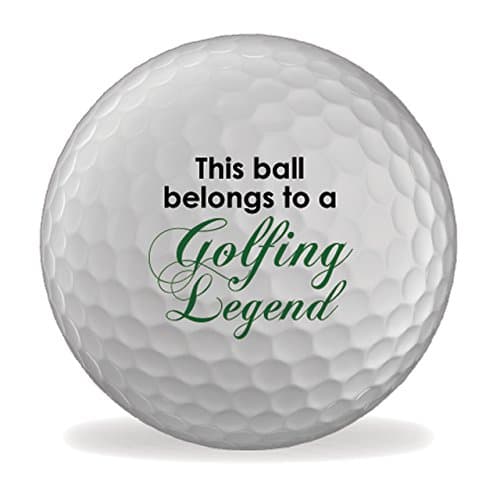 Golfing Legend 6 X Printed Golf Balls