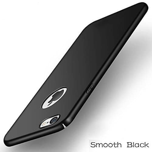 iPhone 7 Case, iPhone 8 Case, Ultra-Thin Case with [Tempered Glass Screen Protector], Simple Stylish Fully Protective Matt Cover for Apple iPhone 7 (2016) / iPhone 8 (2017) (BLACK)