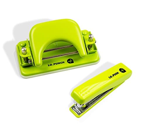 eylo Mini No Stitching Apparatus 10 with Punch Unit without Stop Rail in Two Cardboard Box, Fluorescent Green