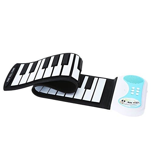 MobileFDL 37 keys Portable Rubberized Flexible Silicon Roll-up Piano Keyboard Educational Instrument for Children Kids Students