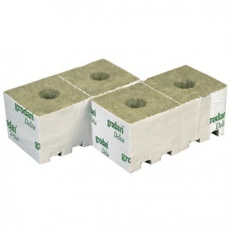 10 Rock Wool cubes 10 cm x 10 cm x 6.5 cm – Grodan