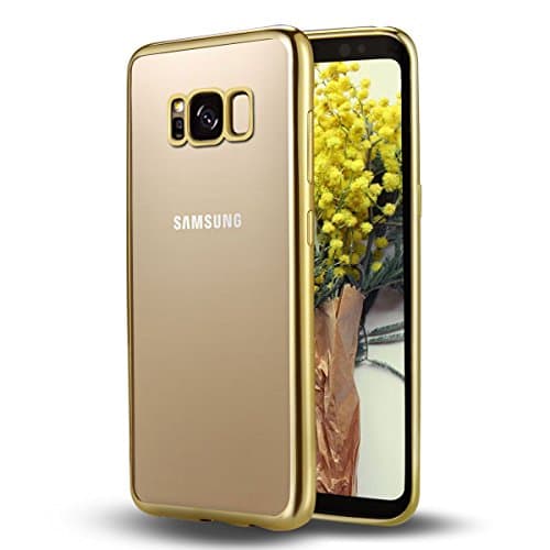 Samsung Galaxy S8 Plus Case, Vitutech Case Cover Galaxy S8 Plus Bumper Case Ultra-Thin Soft Gel Plating TPU Full Protection [Anti-Scratches] Protective Case for Samsung Galaxy S8 Plus-Gold