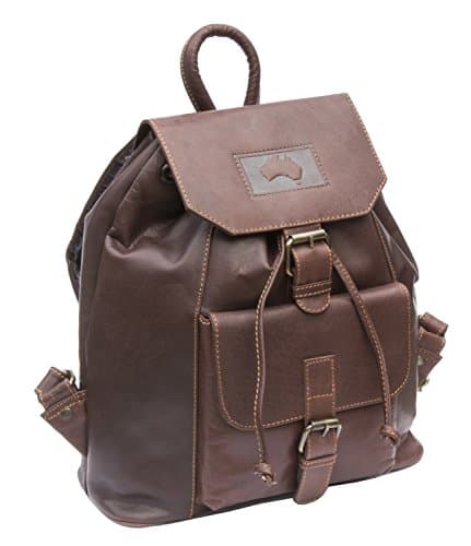Wombat Luxury Brown Oiled style Leather Backpack Bag \ Rucksack