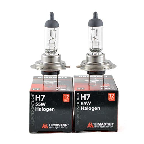 2 H7 55 W 12Volt Clear Halogen Light Bulbs for LAND ROVER DISCOVERY III (TAA), Range Rover III (LM), Range Rover Sport (LS)